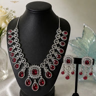 American Diamond Necklace Set